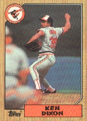 1987 Topps Baseball Cards      528     Ken Dixon